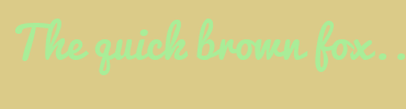 Image with Font Color A9ED98 and Background Color DBCB88